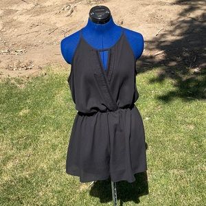 Sienna sky black halter top romper